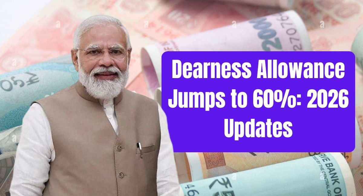 Dearness Allowance Jumps to 60%: 2026 Updates
